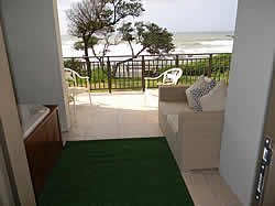 Beachfront B&B and Self-Catering’s gardens offer a panoramic outlook over the Indian Ocean.